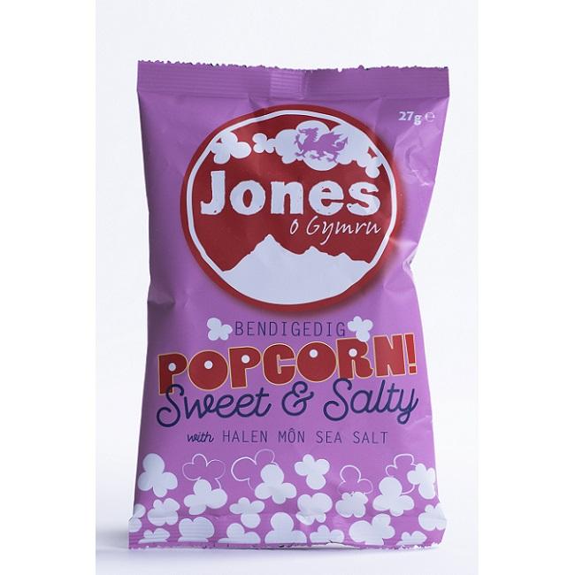 Sweet and Salty Popcorn (27g) | Jones o Gymru